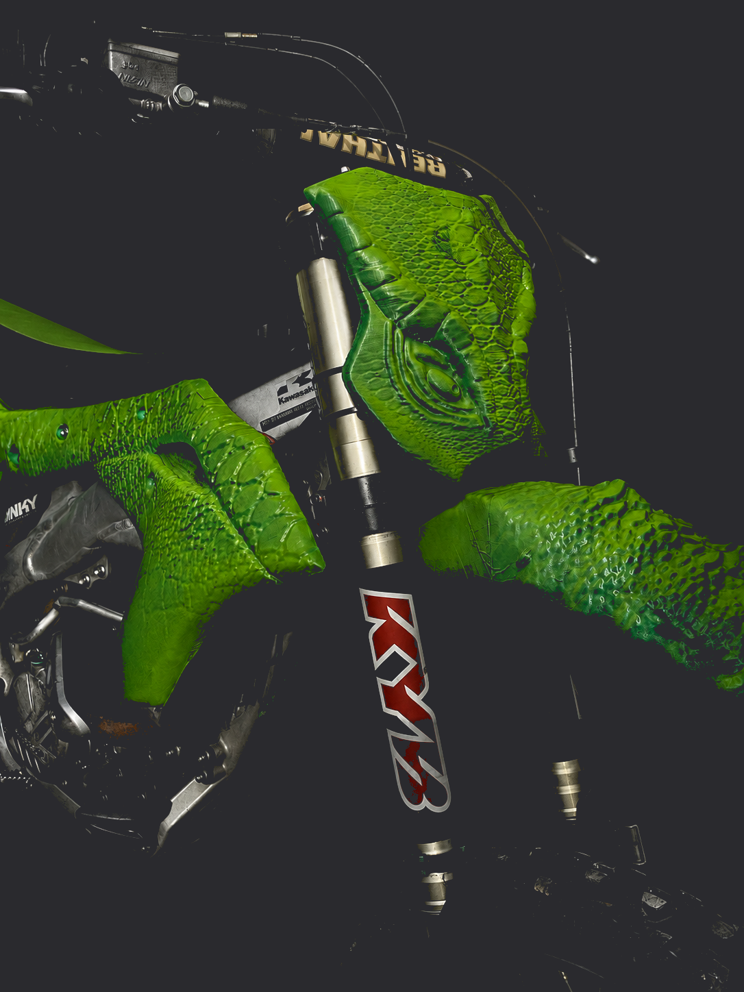 Kawasaki KXF Crocodile — front detail