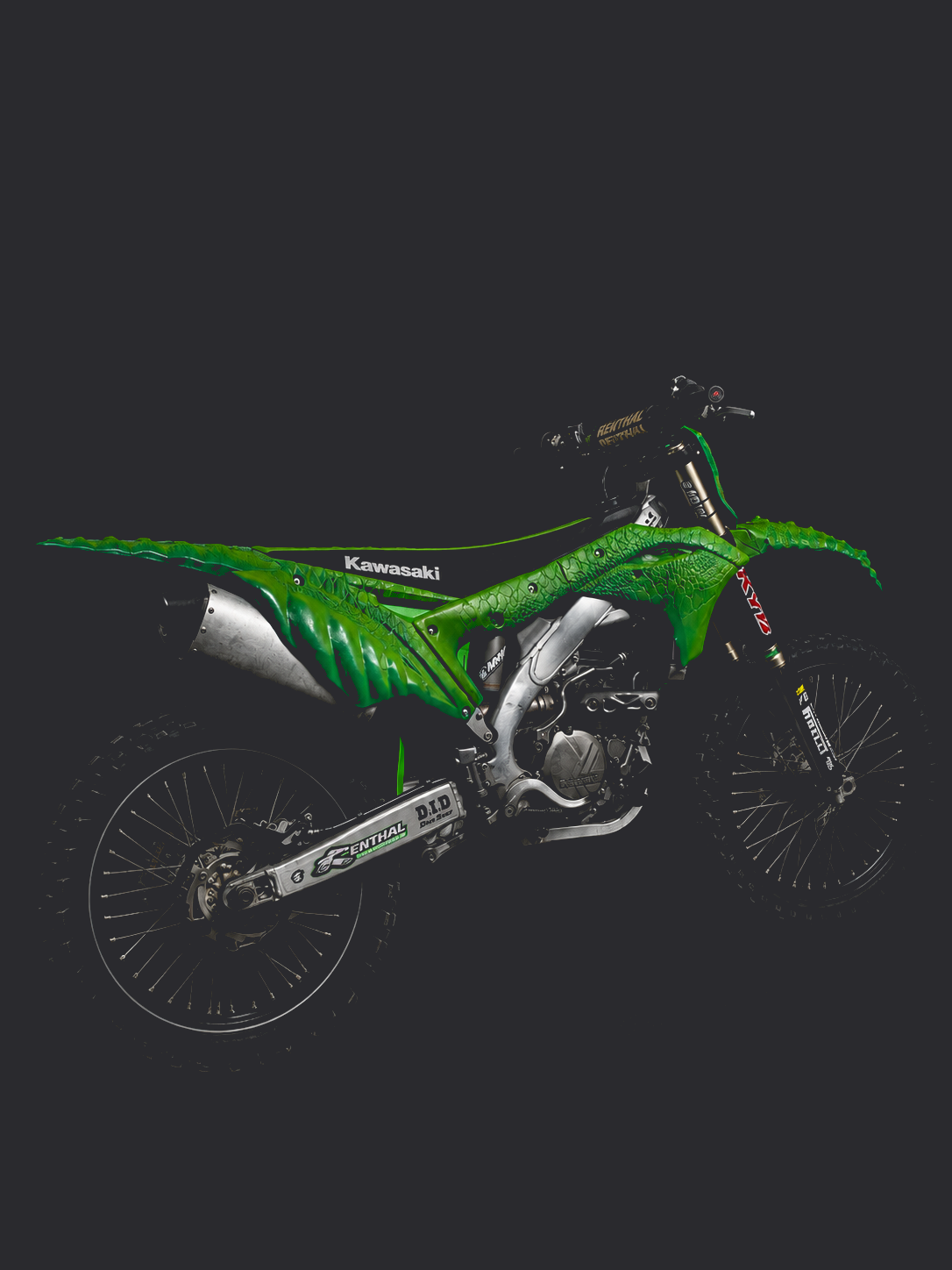Kawasaki KXF Crocodile — left side