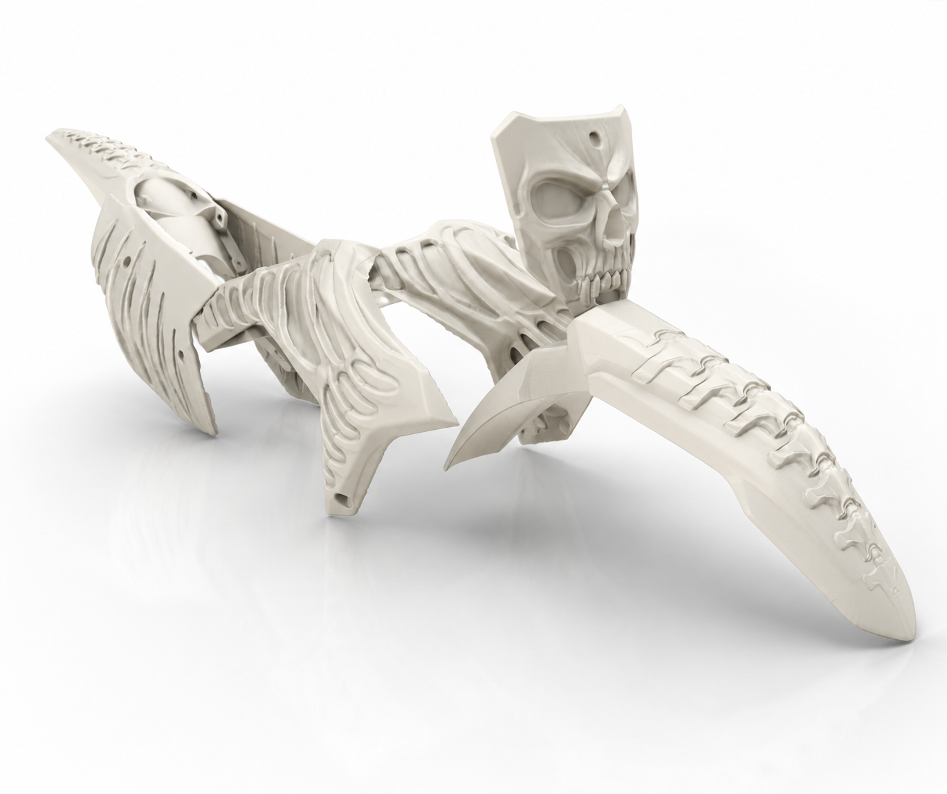 3D model — Skeleton pieces